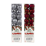 Christmas Tree Polished Décor Balls, 32 Piece, 25mm